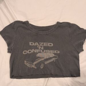 Brandy Melville / John Galt Cropped Graphic Tee